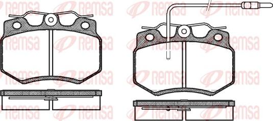 Remsa 0170.02 - Bremžu uzliku kompl., Disku bremzes www.autospares.lv