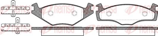 Remsa 0171.05 - Brake Pad Set, disc brake www.autospares.lv