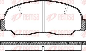 Remsa 0178.10 - Bremžu uzliku kompl., Disku bremzes www.autospares.lv