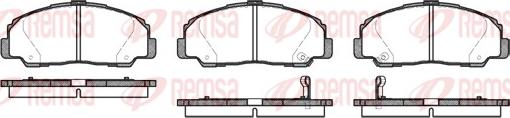 Remsa 0178.32 - Brake Pad Set, disc brake www.autospares.lv