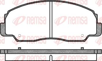 Remsa 0178.20 - Bremžu uzliku kompl., Disku bremzes autospares.lv