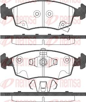 Remsa 0172.72 - Bremžu uzliku kompl., Disku bremzes www.autospares.lv