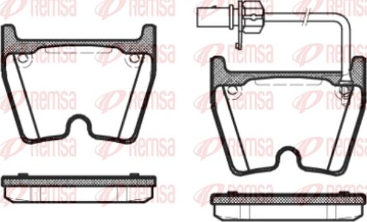 Remsa 0896.01 - Bremžu uzliku kompl., Disku bremzes www.autospares.lv