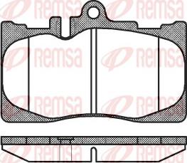 Remsa 0890.00 - Bremžu uzliku kompl., Disku bremzes www.autospares.lv