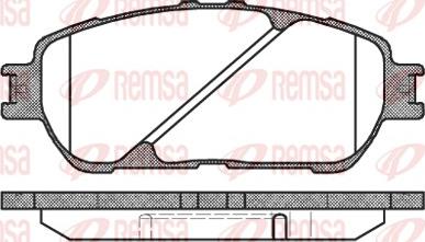 Remsa 0898.00 - Bremžu uzliku kompl., Disku bremzes www.autospares.lv