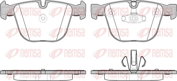 Remsa 0892.20 - Bremžu uzliku kompl., Disku bremzes www.autospares.lv