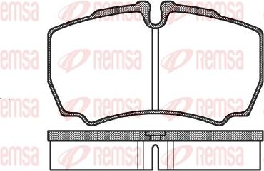 Remsa 0849.00 - Bremžu uzliku kompl., Disku bremzes www.autospares.lv