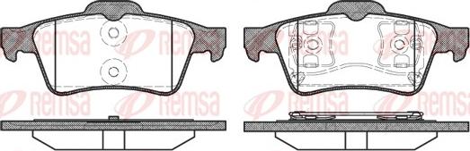 Remsa 0842.00 - Bremžu uzliku kompl., Disku bremzes www.autospares.lv