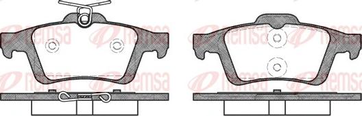 Remsa 0842.30 - Brake Pad Set, disc brake www.autospares.lv