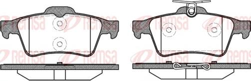 Remsa 0842.20 - Brake Pad Set, disc brake www.autospares.lv