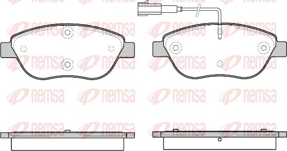 Remsa 0859.45 - Brake Pad Set, disc brake www.autospares.lv