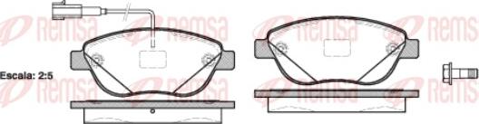 Remsa 0859.12 - Brake Pad Set, disc brake www.autospares.lv