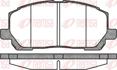 Remsa 0855.00 - Bremžu uzliku kompl., Disku bremzes www.autospares.lv