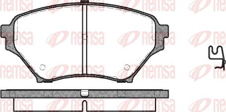 Remsa 0850.02 - Bremžu uzliku kompl., Disku bremzes www.autospares.lv