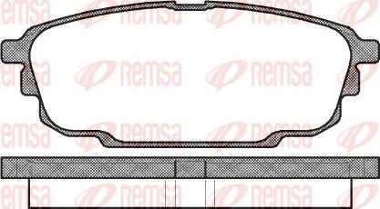 Remsa 0851.00 - Bremžu uzliku kompl., Disku bremzes www.autospares.lv