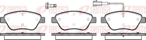 Remsa 0858.01 - Brake Pad Set, disc brake www.autospares.lv