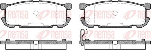 Remsa 0853.02 - Bremžu uzliku kompl., Disku bremzes www.autospares.lv