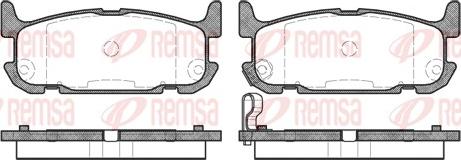 Remsa 0853.12 - Bremžu uzliku kompl., Disku bremzes www.autospares.lv