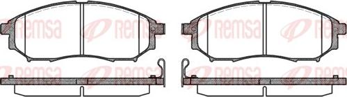 Remsa 0852.14 - Brake Pad Set, disc brake www.autospares.lv