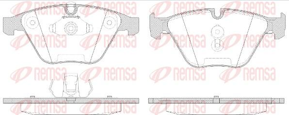 Remsa 0857.50 - Bremžu uzliku kompl., Disku bremzes www.autospares.lv