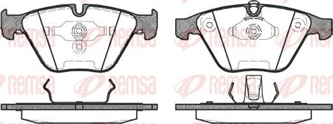 Remsa 0857.00 - Bremžu uzliku kompl., Disku bremzes www.autospares.lv