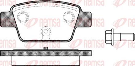 Remsa 0861.00 - Bremžu uzliku kompl., Disku bremzes www.autospares.lv