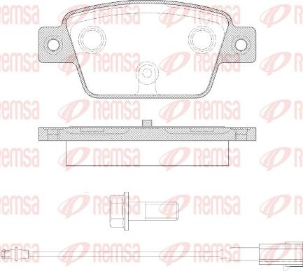 Remsa 0861.12 - Bremžu uzliku kompl., Disku bremzes www.autospares.lv