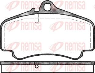 Remsa 0863.00 - Bremžu uzliku kompl., Disku bremzes www.autospares.lv