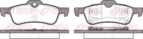 Remsa 0862.00 - Bremžu uzliku kompl., Disku bremzes www.autospares.lv