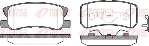 Remsa 0803.02 - Brake Pad Set, disc brake www.autospares.lv