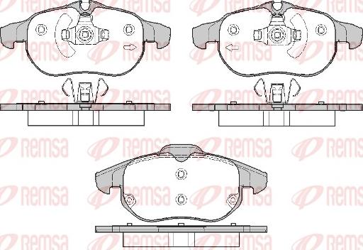 Remsa 0888.20 - Bremžu uzliku kompl., Disku bremzes www.autospares.lv