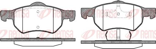 Remsa 0882.00 - Brake Pad Set, disc brake www.autospares.lv