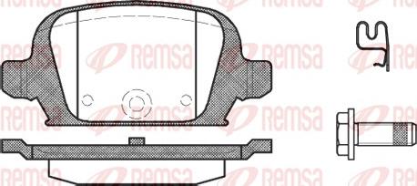 Remsa 0835.02 - Brake Pad Set, disc brake www.autospares.lv