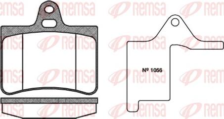 Remsa 0830.00 - Bremžu uzliku kompl., Disku bremzes autospares.lv