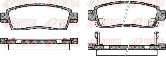 Remsa 0838.02 - Bremžu uzliku kompl., Disku bremzes www.autospares.lv