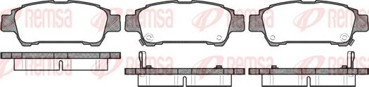 Remsa 0820.02 - Brake Pad Set, disc brake www.autospares.lv