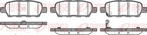 Remsa 0876.01 - Brake Pad Set, disc brake www.autospares.lv