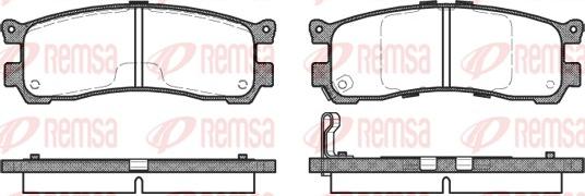 Remsa 0399.21 - Bremžu uzliku kompl., Disku bremzes autospares.lv