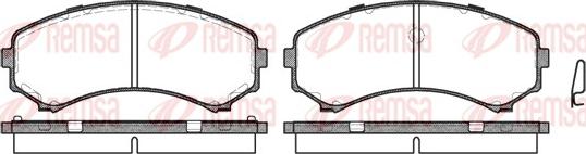 Remsa 0396.00 - Brake Pad Set, disc brake www.autospares.lv