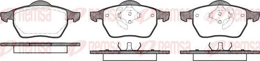 Remsa 0390.40 - Brake Pad Set, disc brake www.autospares.lv