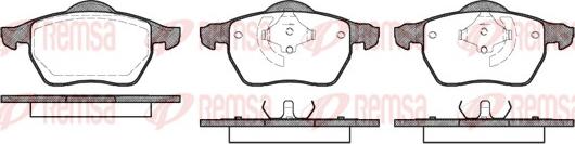 Remsa 0390.50 - Brake Pad Set, disc brake www.autospares.lv