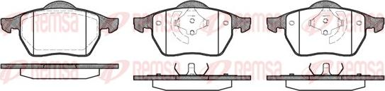 Remsa 0390.01 - Brake Pad Set, disc brake www.autospares.lv