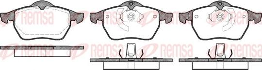 Remsa 0390.10 - Brake Pad Set, disc brake www.autospares.lv