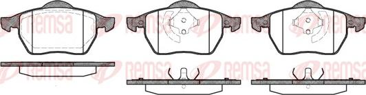 Remsa 0390.20 - Brake Pad Set, disc brake www.autospares.lv