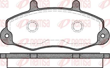 Remsa 0391.00 - Bremžu uzliku kompl., Disku bremzes autospares.lv