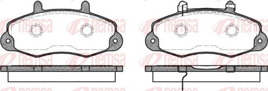 Remsa 0391.02 - Bremžu uzliku kompl., Disku bremzes www.autospares.lv