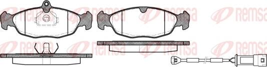 Remsa 0393.02 - Brake Pad Set, disc brake www.autospares.lv