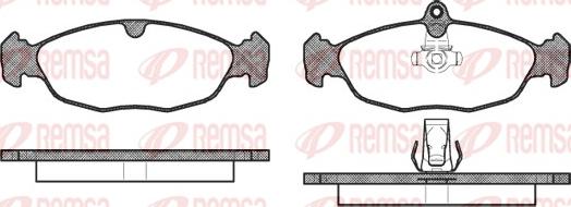 Remsa 0393.30 - Bremžu uzliku kompl., Disku bremzes www.autospares.lv