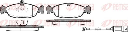 Remsa 0393.22 - Brake Pad Set, disc brake www.autospares.lv