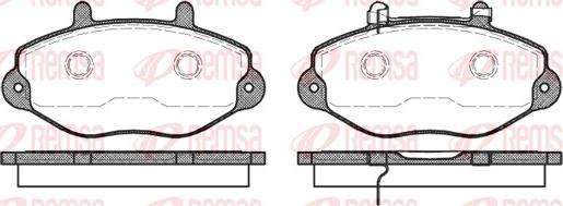 Remsa 0392.02 - Bremžu uzliku kompl., Disku bremzes www.autospares.lv